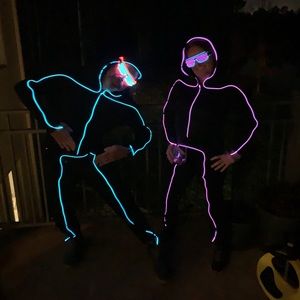 Light Up Stick Figure Costume & Glasses